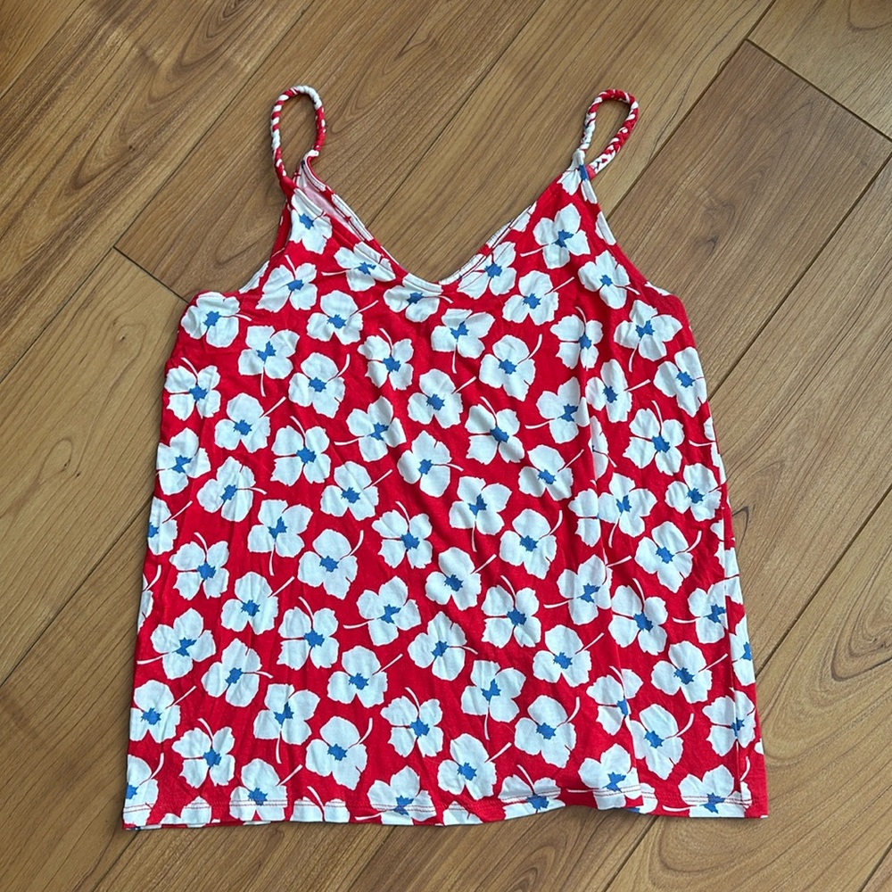 Red White Blue Flower Tank LOFT